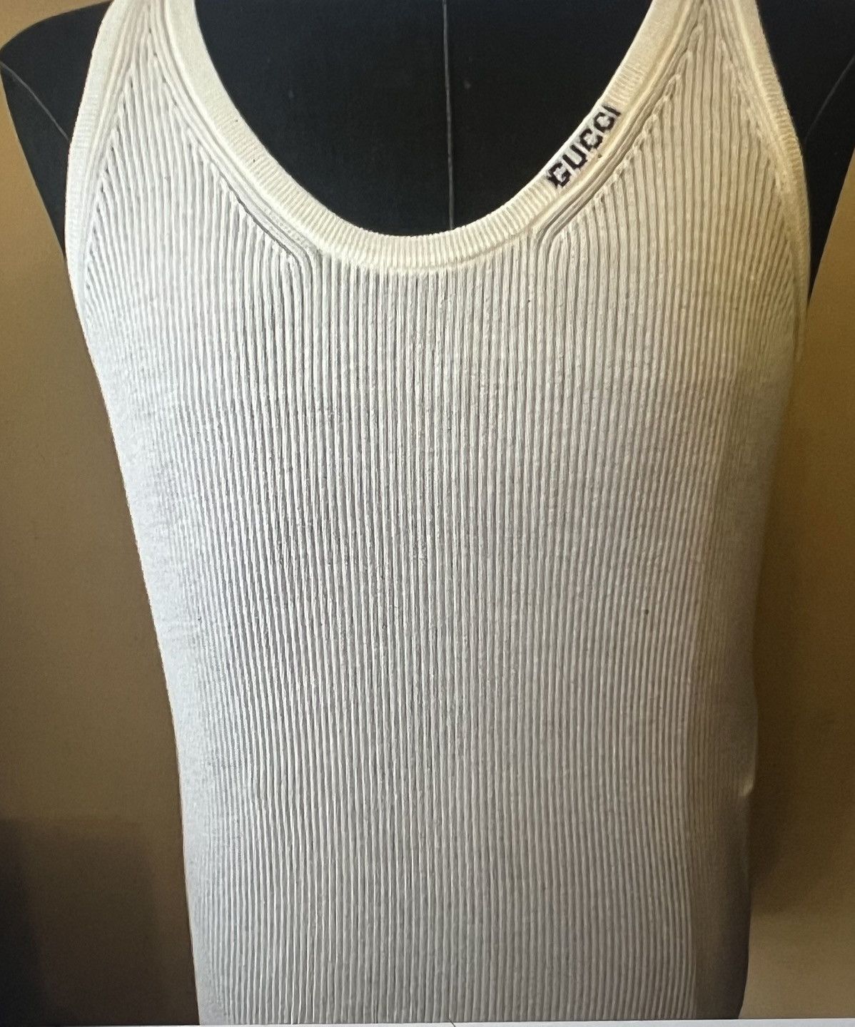 Gucci Gucci mens silk cotton ribbed tank top M Size US M / EU 48-50 / 2 - 1 Thumbnail