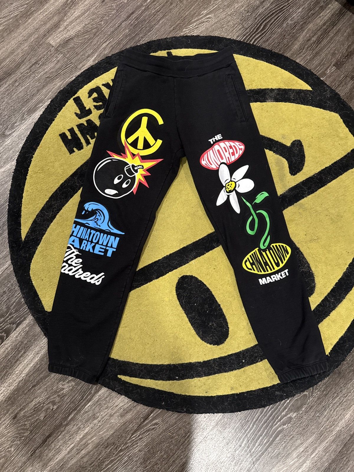 Market Chinatown Market x Bobby Hundreds Sweatpants (Medium) Size US 32 / EU 48 - 1 Thumbnail