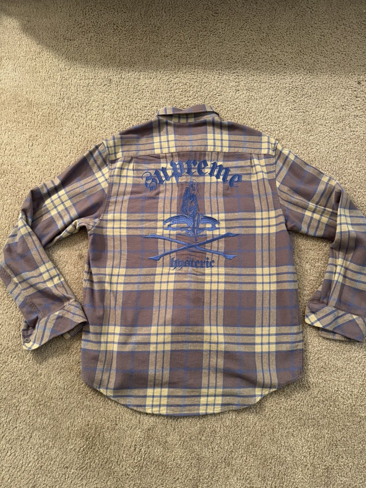 Hysteric Glamour × Supreme Supreme x Hysteric Glamour Skeleton Middle Finger Flannel Size US M / EU 48-50 / 2 - 5 Thumbnail