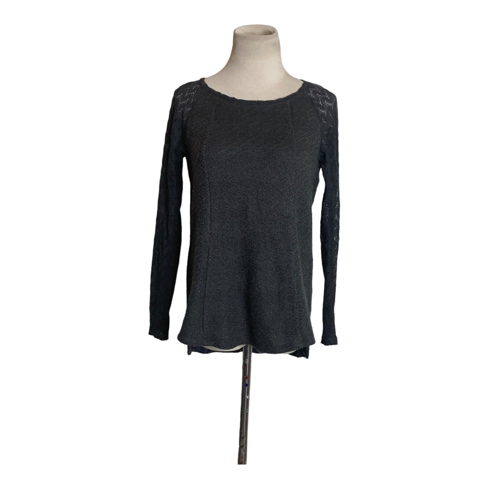 Anthropologie One September gray long sleeves sweater top size XS Size XS / US 0-2 / IT 36-38 - 8 Thumbnail