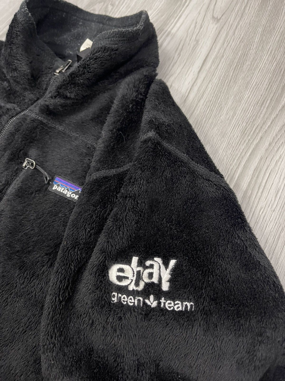 Patagonia × eBay Patagonia Ebay Green Team Fleece Jacket Size L / US 10 / IT 46 - 5 Thumbnail