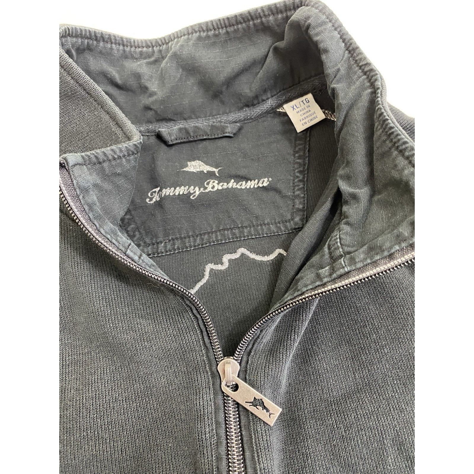 Tommy Bahama Tommy Bahama Tobago Bay Half-Zip Sweatshirt Mens XL Black Size US XL / EU 56 / 4 - 2 Thumbnail
