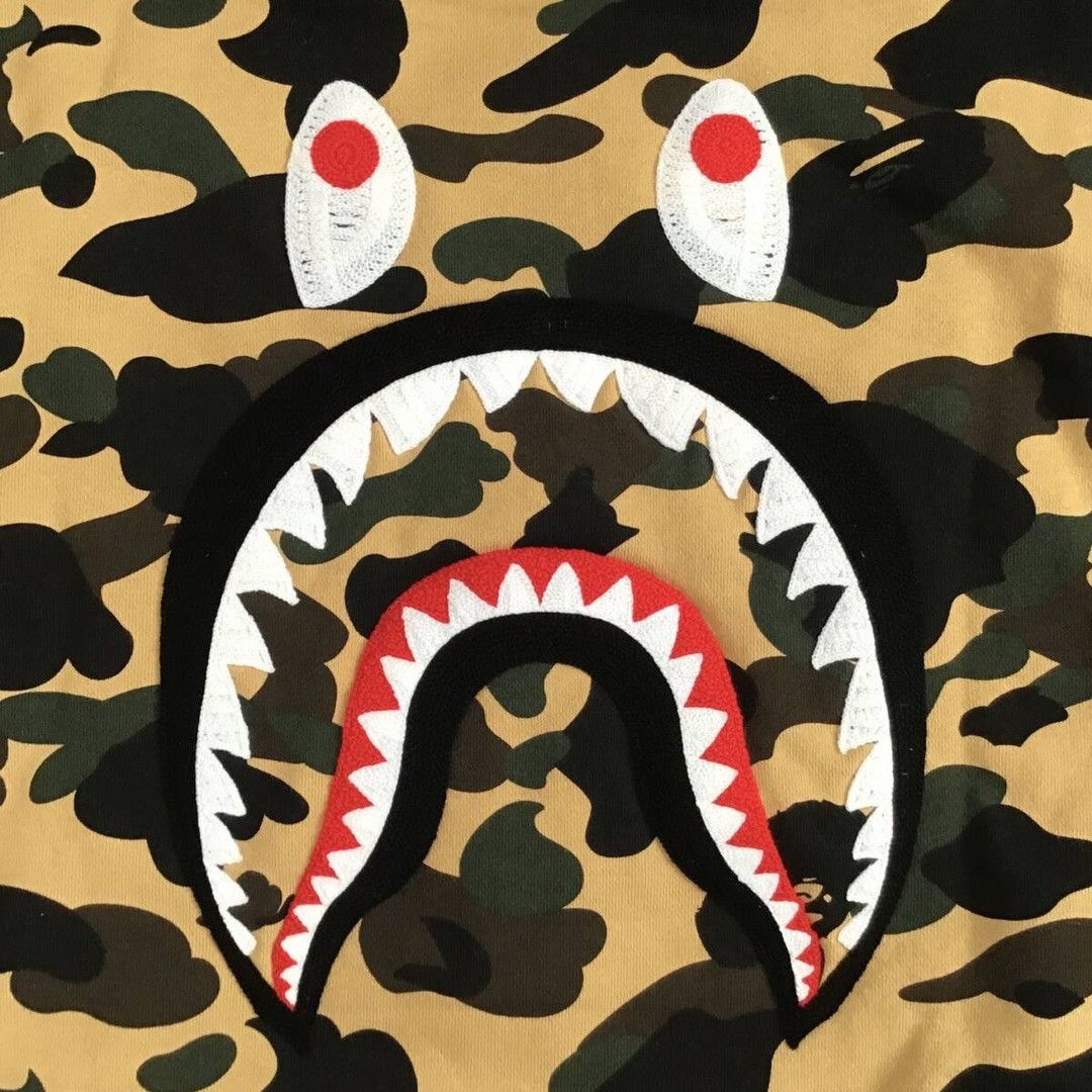 Bape BAPE CAMO SHARK SWEAT VARSITY JACKET a bathing ape Size US L / EU 52-54 / 3 - 5 Thumbnail