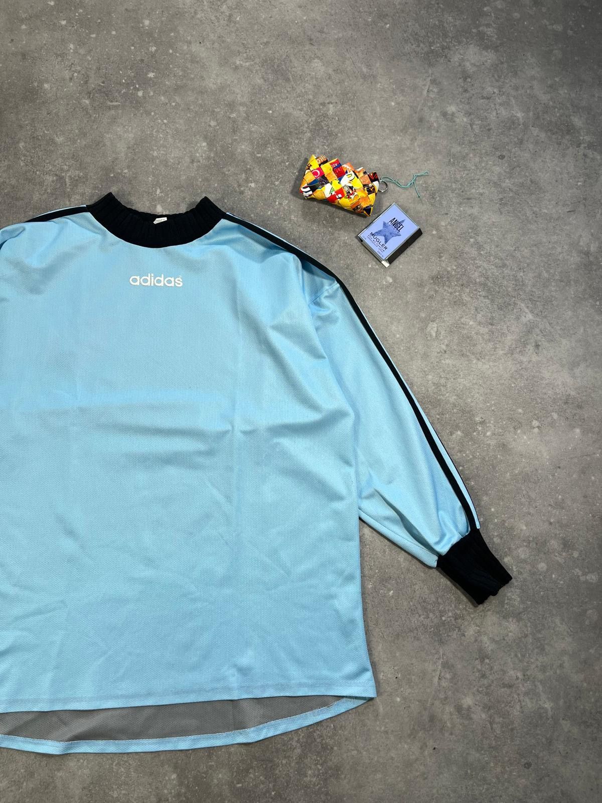 Other Vintage 90z Adidas Oversize Longsleeve Central Logo Retro Size US XXL / EU 58 / 5 - 4 Thumbnail