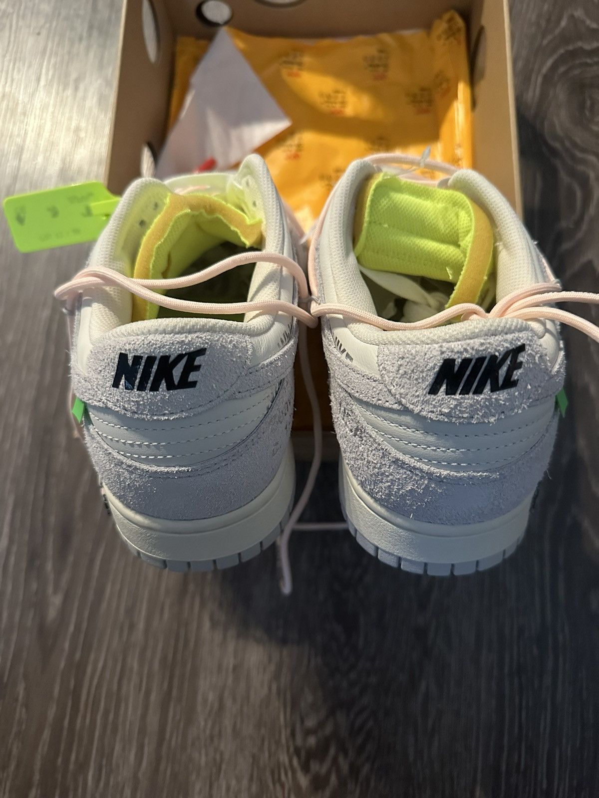 Nike × Off-White Nike Dunk Low Off-White Lot 12 of 50 Size US 11 / EU 44 - 9 Thumbnail