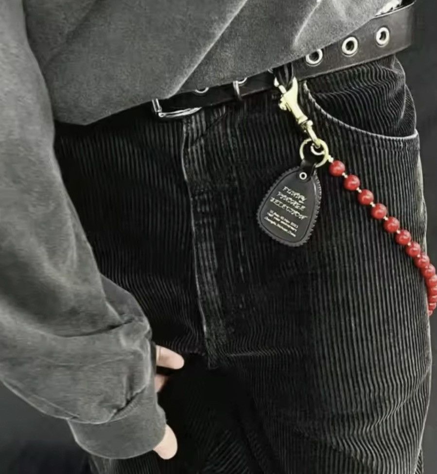Jewelry Red Beaded Wallet Chain, Pants Chain Size ONE SIZE - 4 Thumbnail