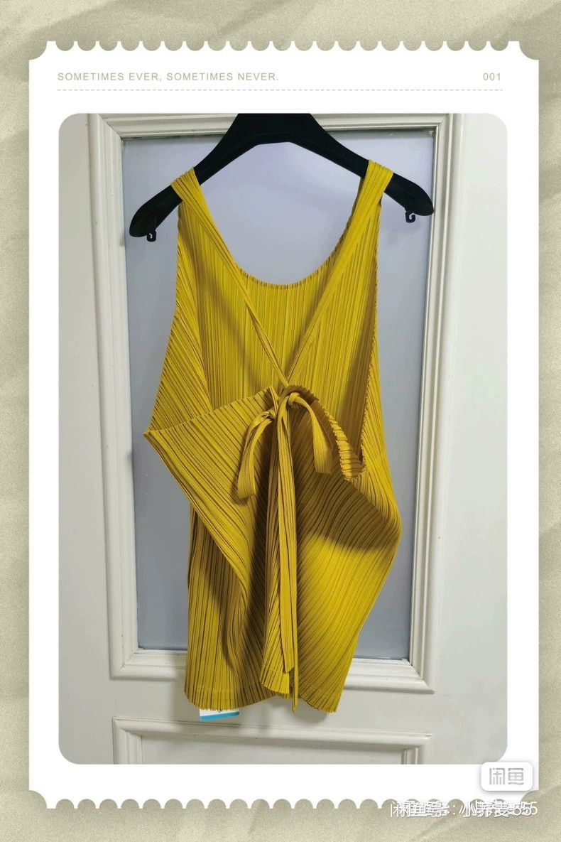 Issey Miyake Issey Miyake size:3 Yellow pleated vest Size L / US 10 / IT 46 - 7 Thumbnail