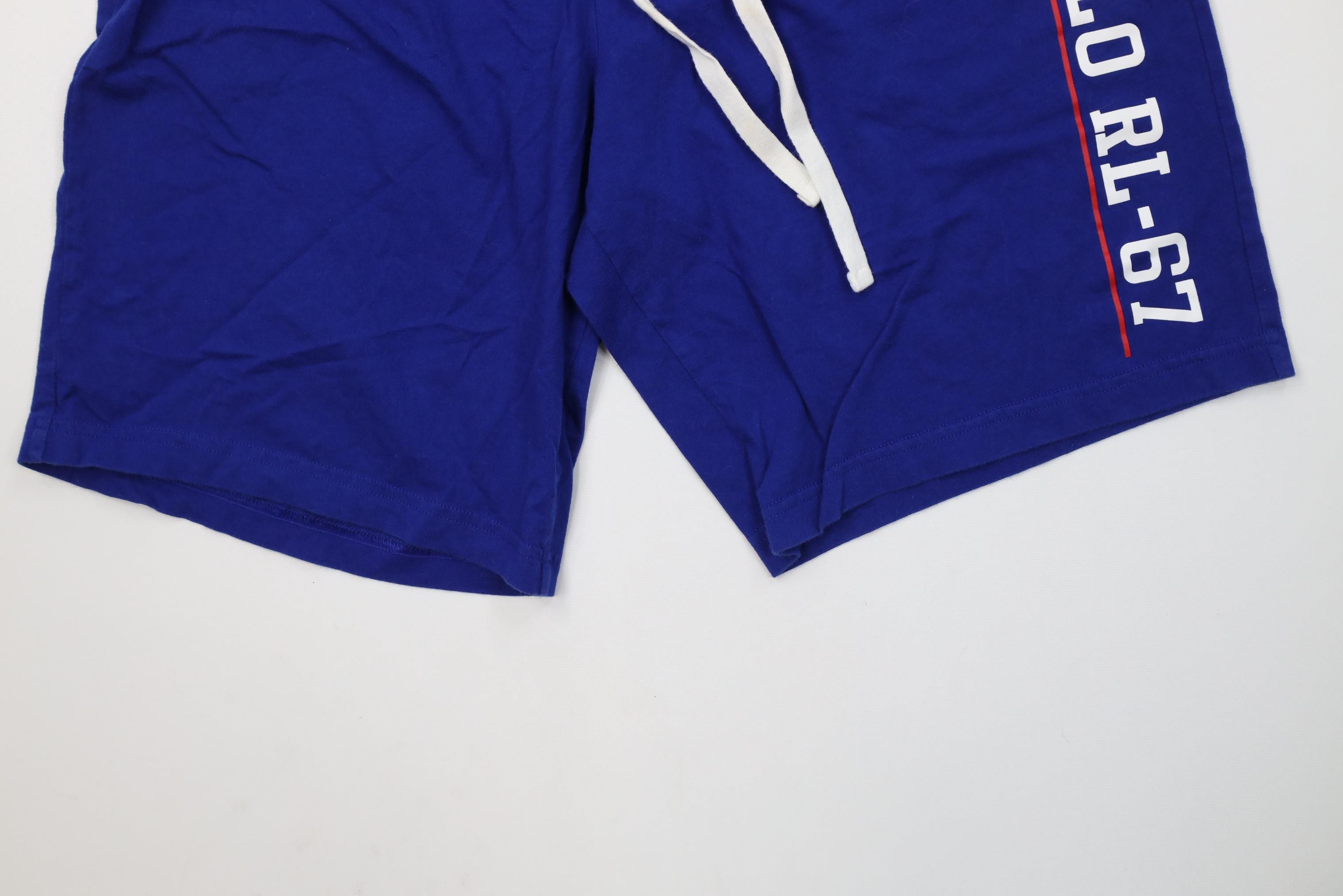 Polo Ralph Lauren Vintage Y2K Ralph Lauren Spell Above Knee Sleep Shorts Blue Size US 34 / EU 50 - 4 Thumbnail