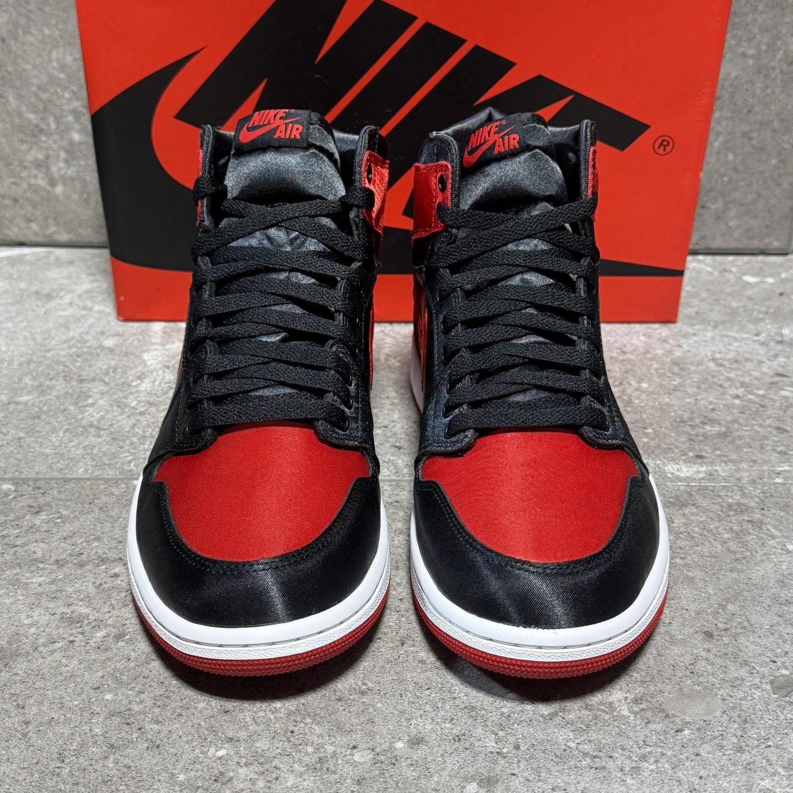 Nike Nike Air Jordan 1 High Satin Bred 11.5W New with Box Size US 11.5 / IT 41.5 - 2 Thumbnail