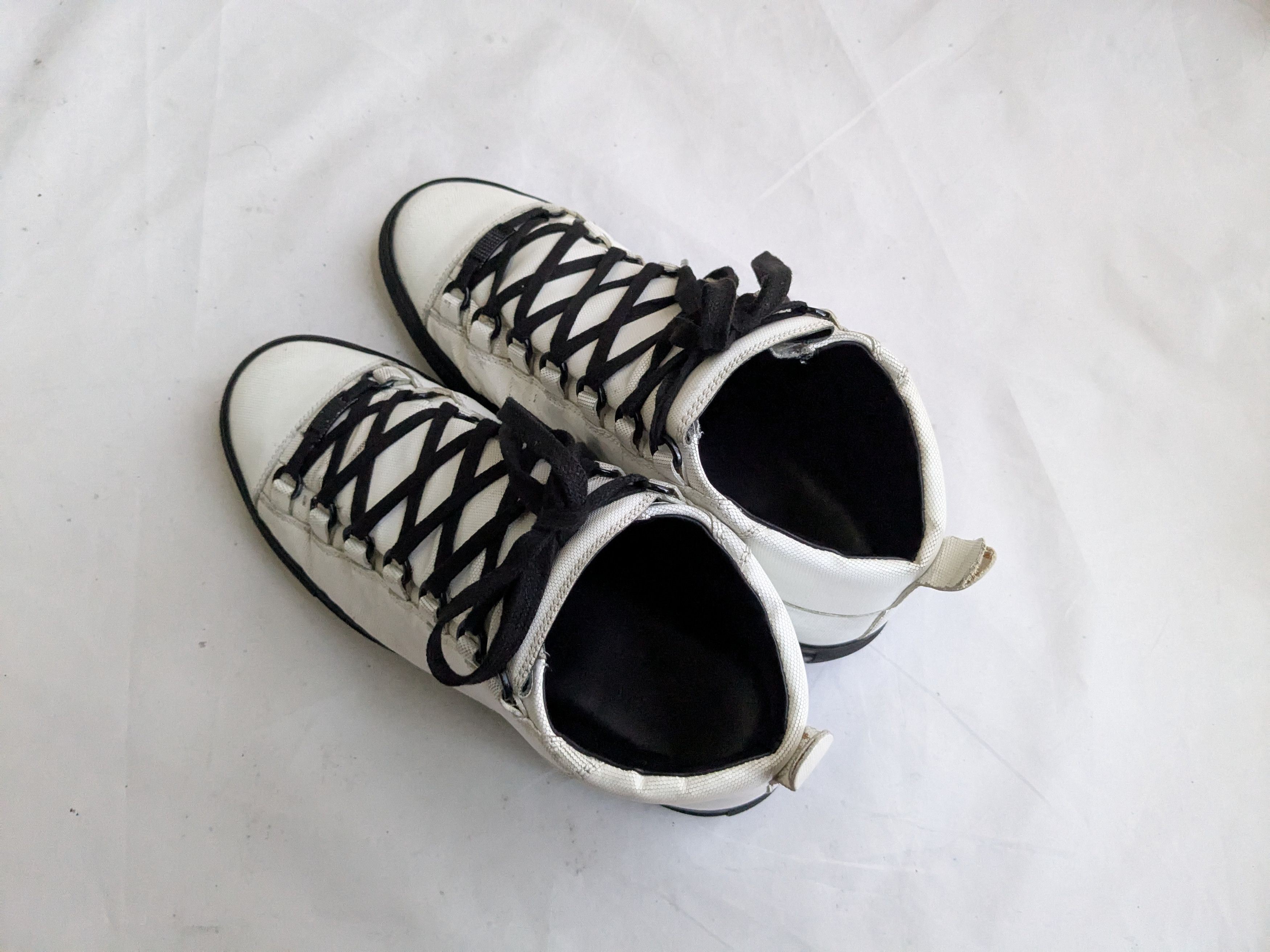 Balenciaga Balenciaga Arena White Black 8 High Tops Leather Size US 8 / EU 41 - 13 Thumbnail