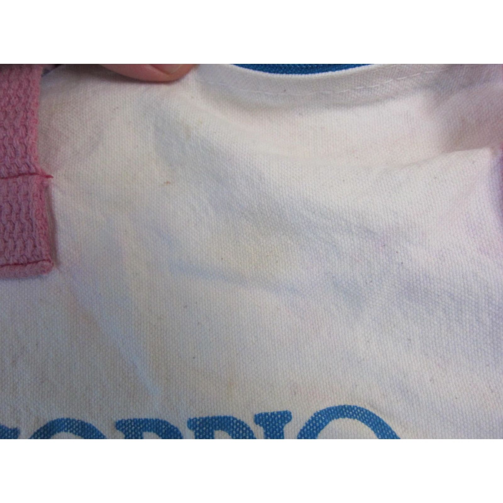 Vintage VINTAGE Garfield Tote Bag Creme White Scorpio Zodiac Cartoon Jim Davis Canvas Tote Unisex Adults Medium Pink Handle/Strap Size ONE SIZE - 7 Thumbnail