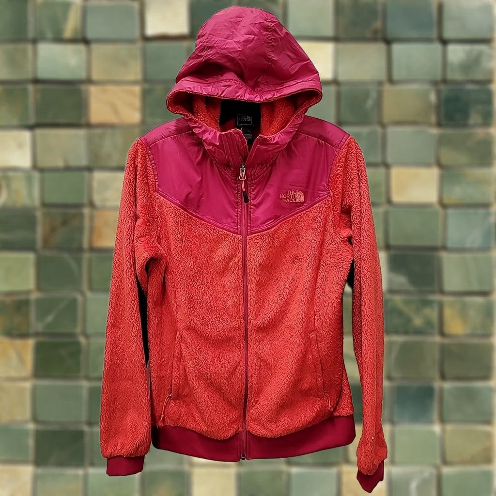 The North Face The North Face Oso Hooded Fleece Women's M Red Pink Full Zip Jacket Size M / US 6-8 / IT 42-44 - 1 Thumbnail