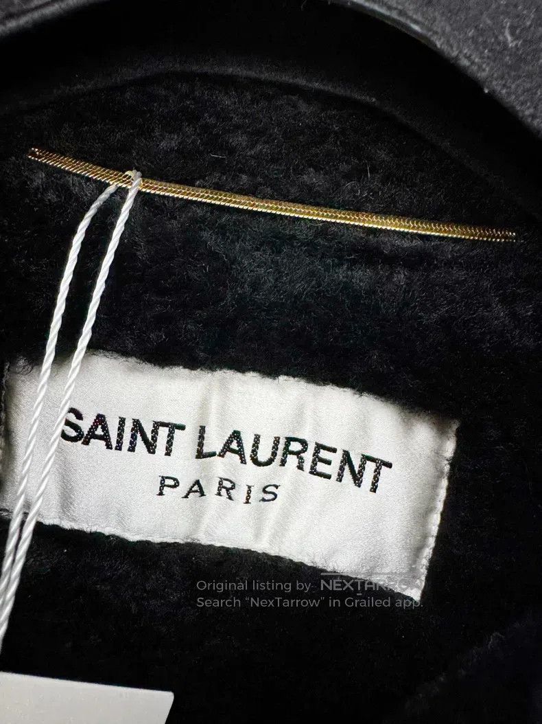Saint Laurent Paris Saint Laurent Paris Fur-Trimmed Jacket Size XS / US 0-2 / IT 36-38 - 2 Thumbnail