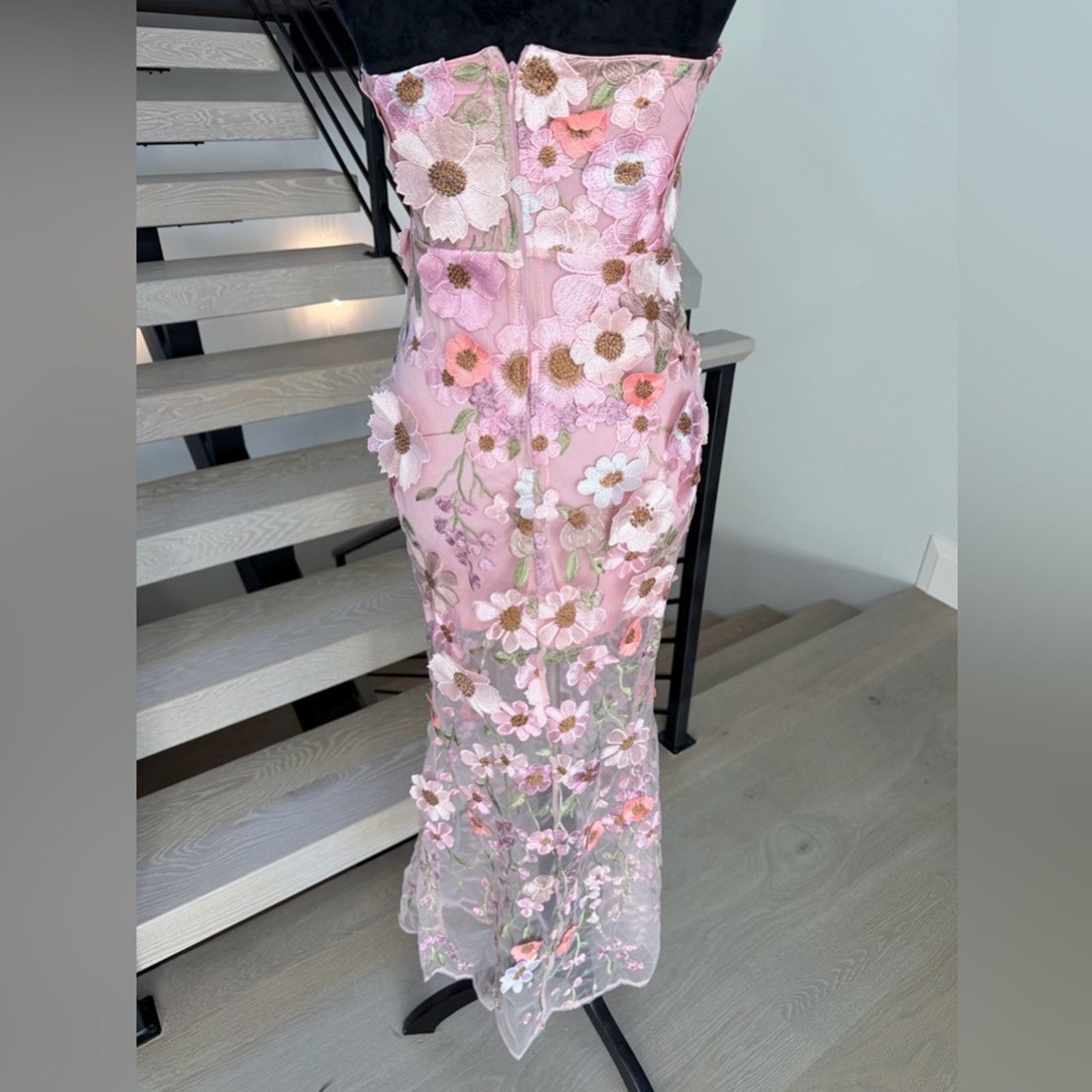 Other New Floral Strapless Pink Mermaid Dress size XS Size XS / US 0-2 / IT 36-38 - 10 Thumbnail