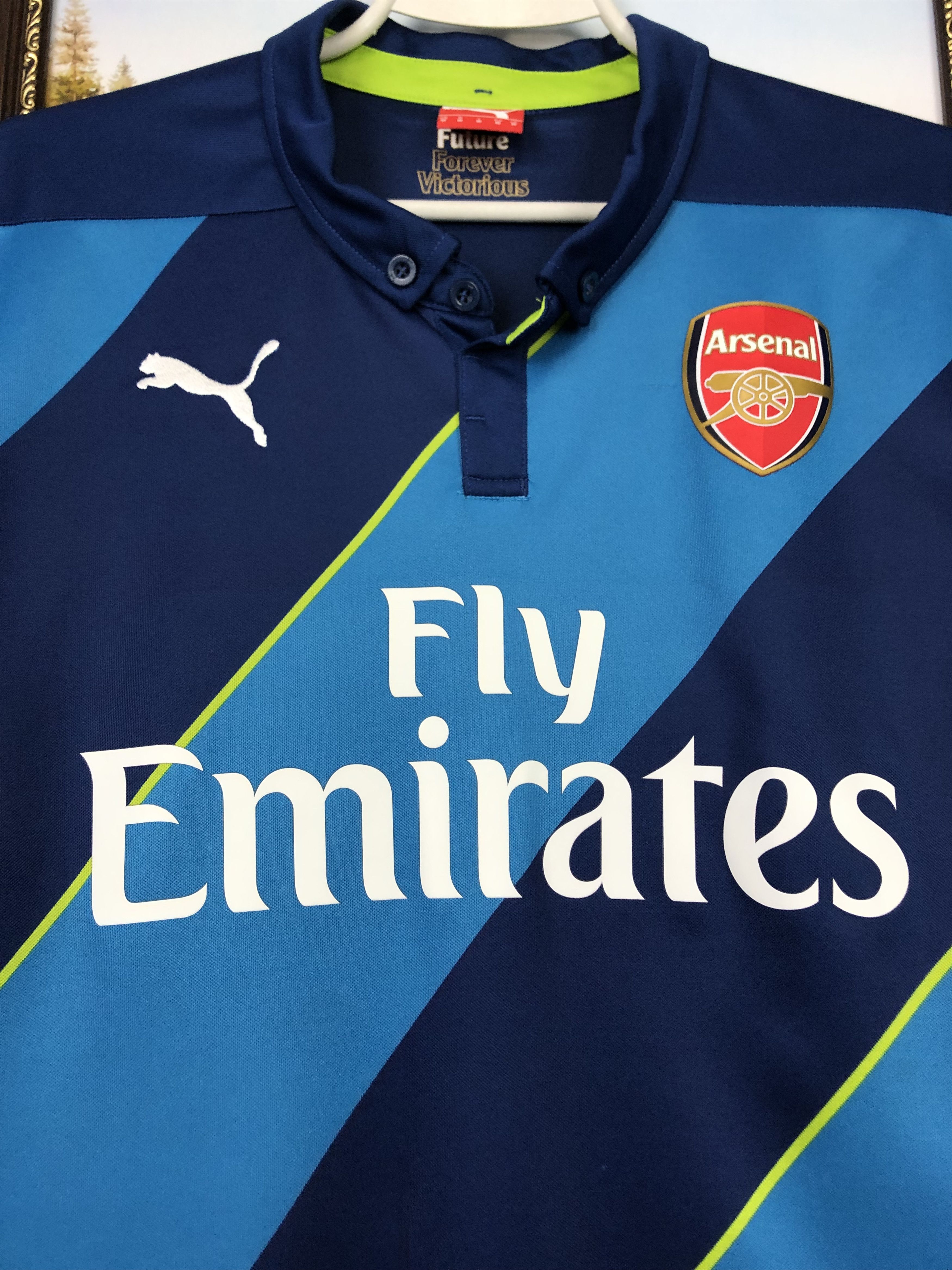 Puma Arsenal football shirt 2014 Soccer Jersey Gunners Tee Hype Size US M / EU 48-50 / 2 - 3 Thumbnail