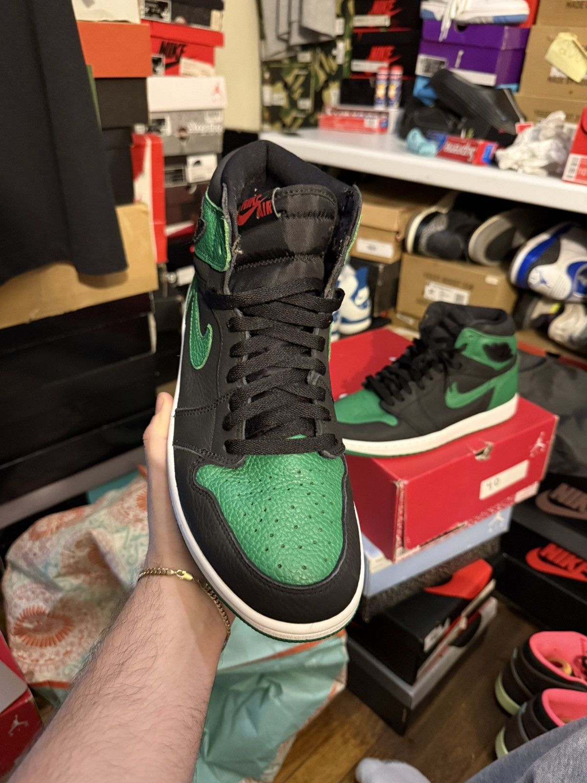 Jordan Brand Jordan retro 1 pine green sz 10 Size US 10 / EU 43 - 2 Thumbnail