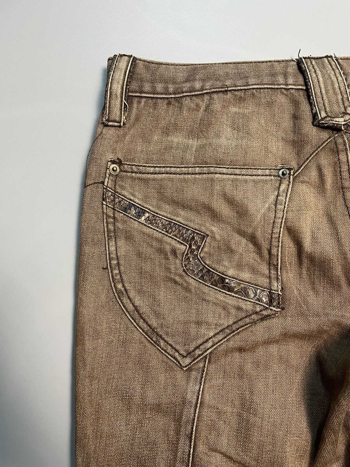 If Six Was Nine Snake Skin Semantic Design Denim Size US 32 / EU 48 - 13 Thumbnail