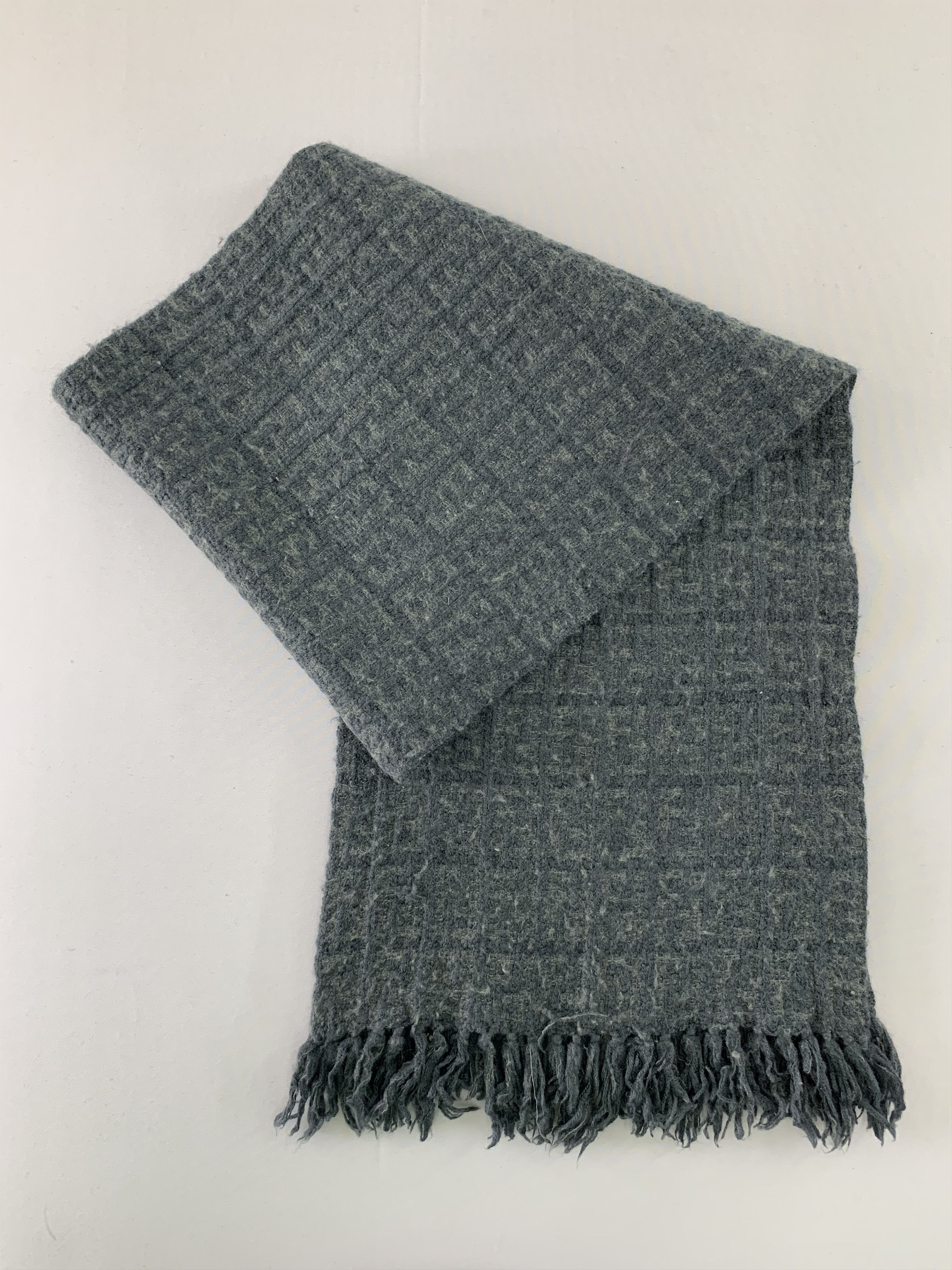 Fendi Fendi Scarf Wool Muffler Neck Wrap BL4297 Size ONE SIZE - 2 Thumbnail