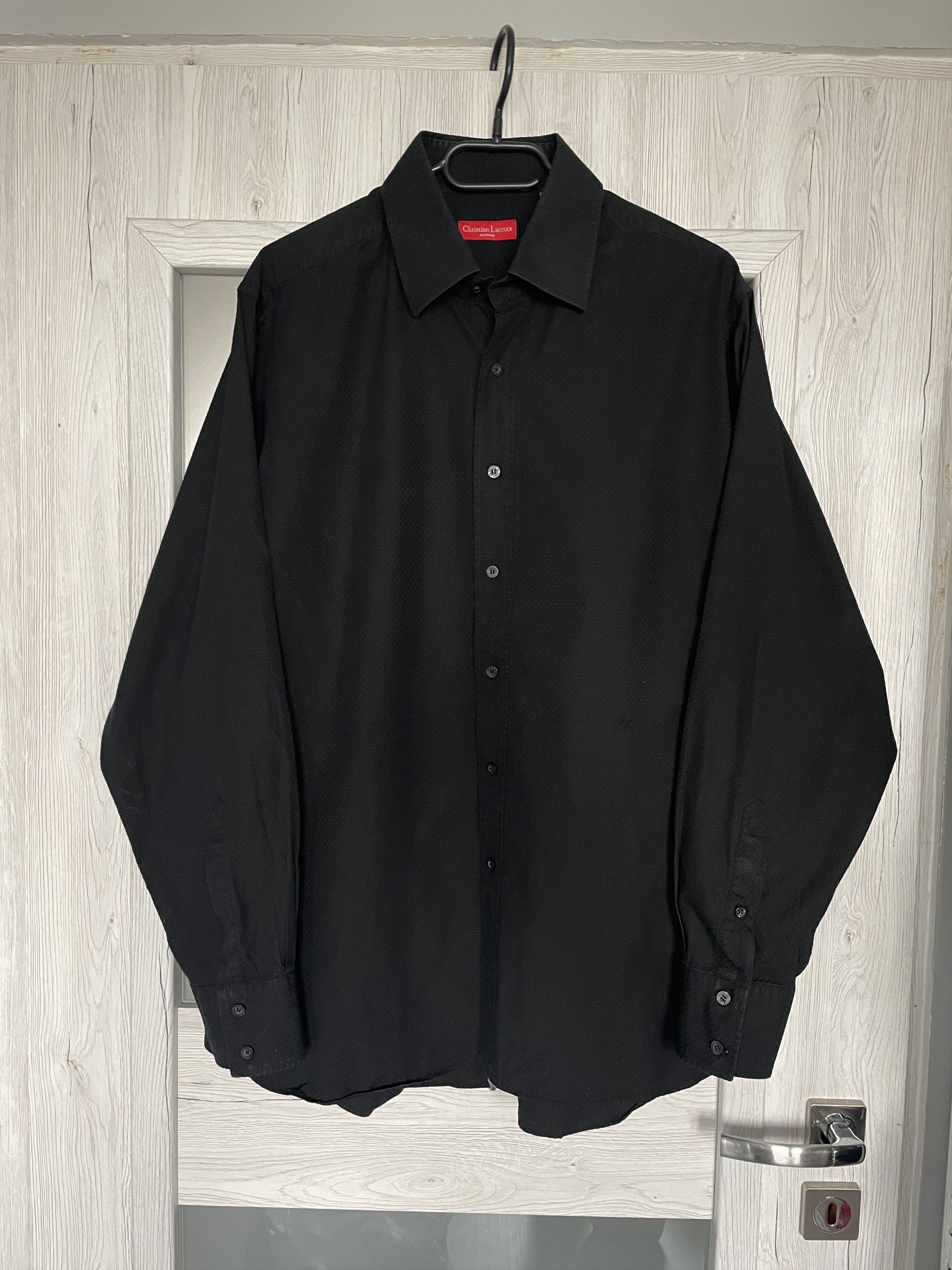 Christian Lacroix CHRISTIAN LACROIX BLACK STAR STRUCTURED LONGSLEEVE SHIRT Size US XL / EU 56 / 4 - 8 Thumbnail