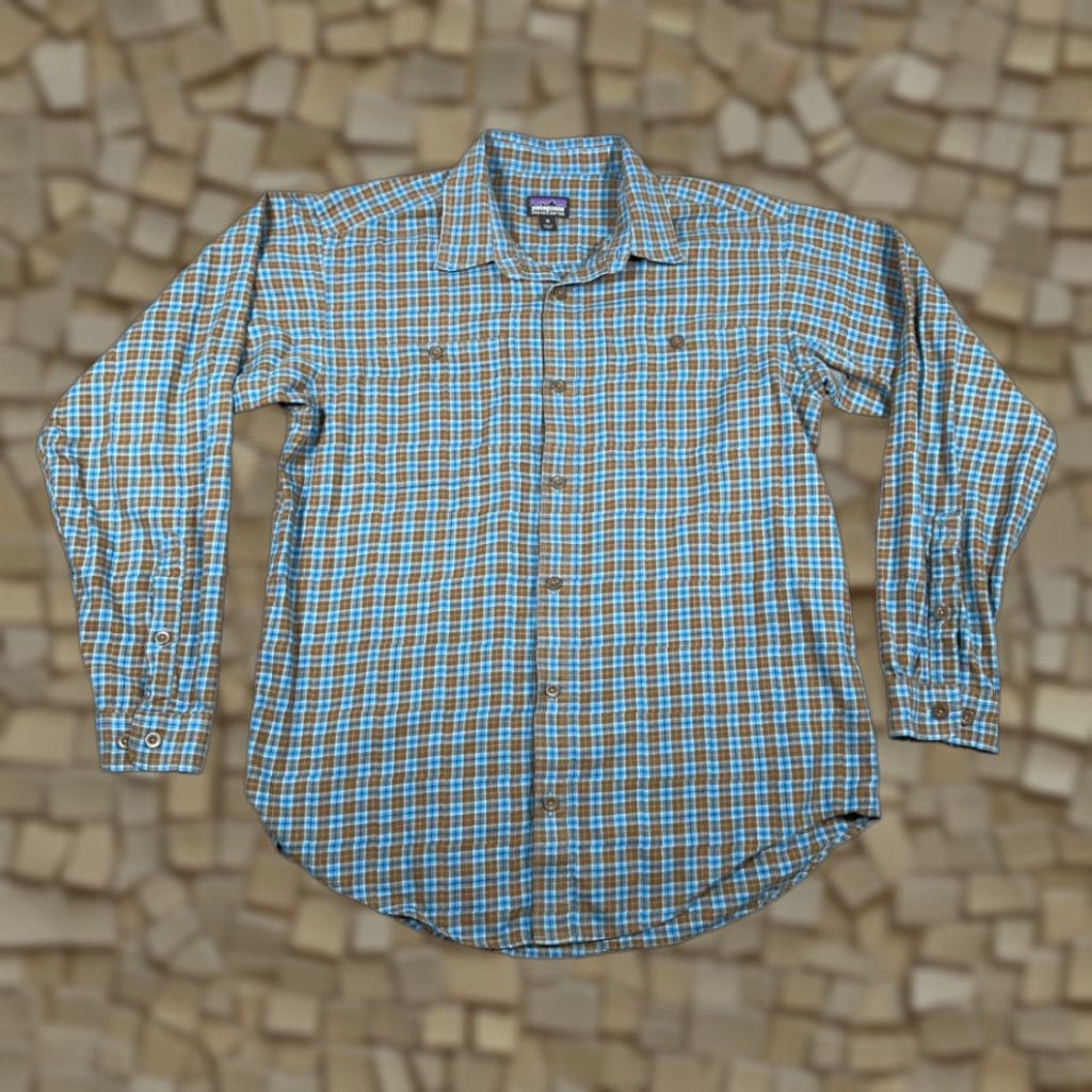 Patagonia Patagonia Shirt Adult MEDIUM Blue Plaid Flannel Organic Cotton Outdoor Size US M / EU 48-50 / 2 - 1 Thumbnail