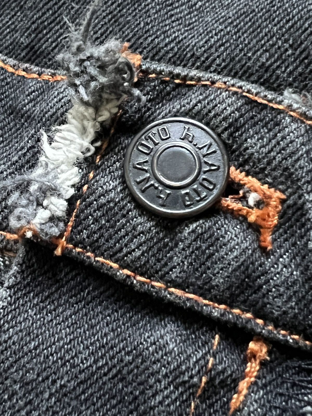 Japanese Brand 2000s h.NAOTO 🇯🇵 Goth Punk Reworked Denim Crossbody Bag Size ONE SIZE - 17 Thumbnail