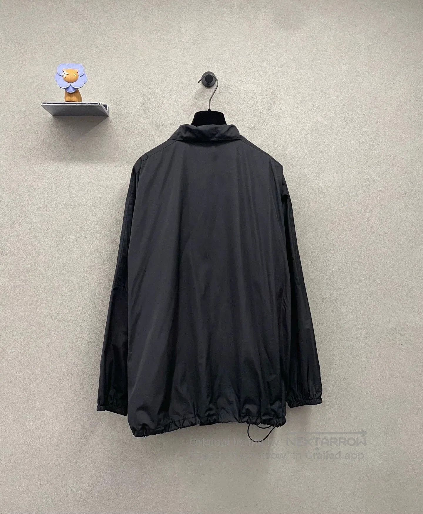 Balenciaga black zippered jacket with logo print. Size US XXS / EU 40 - 2 Thumbnail
