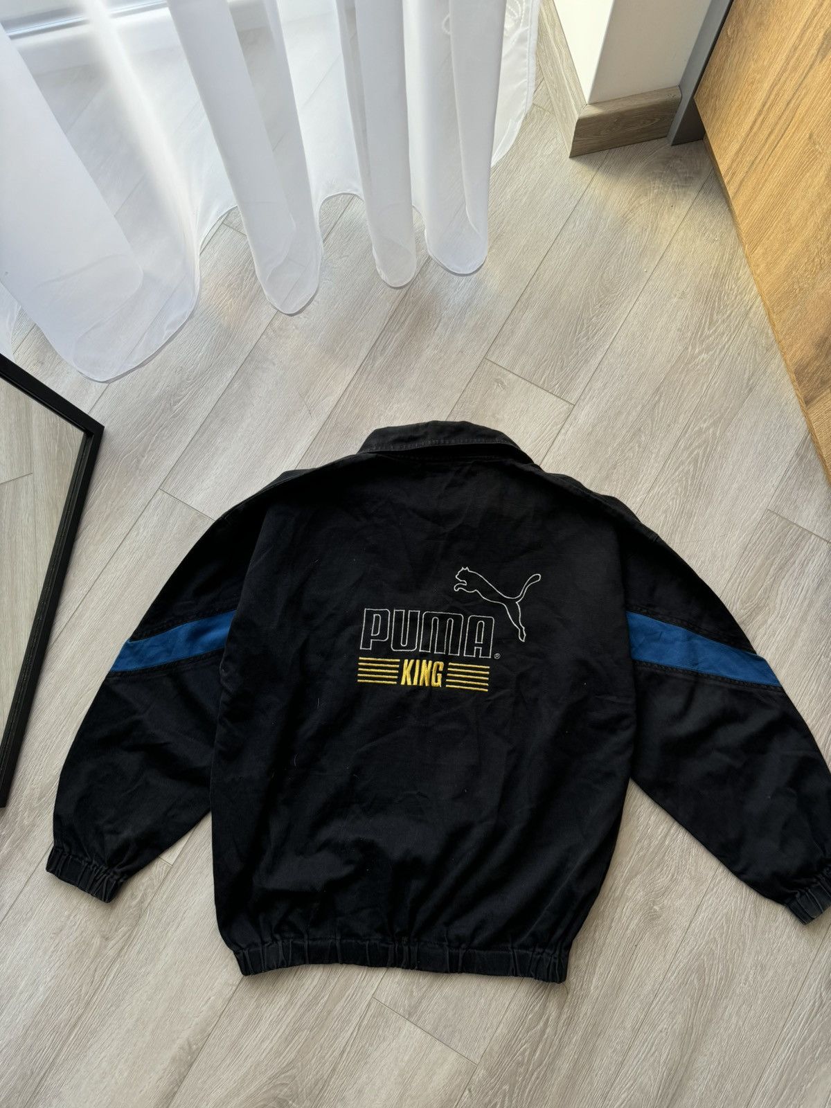 Puma × Vintage RARE 1995 Derby County x Puma King Drill Top Jacket Vintage Size US L / EU 52-54 / 3 - 1 Thumbnail