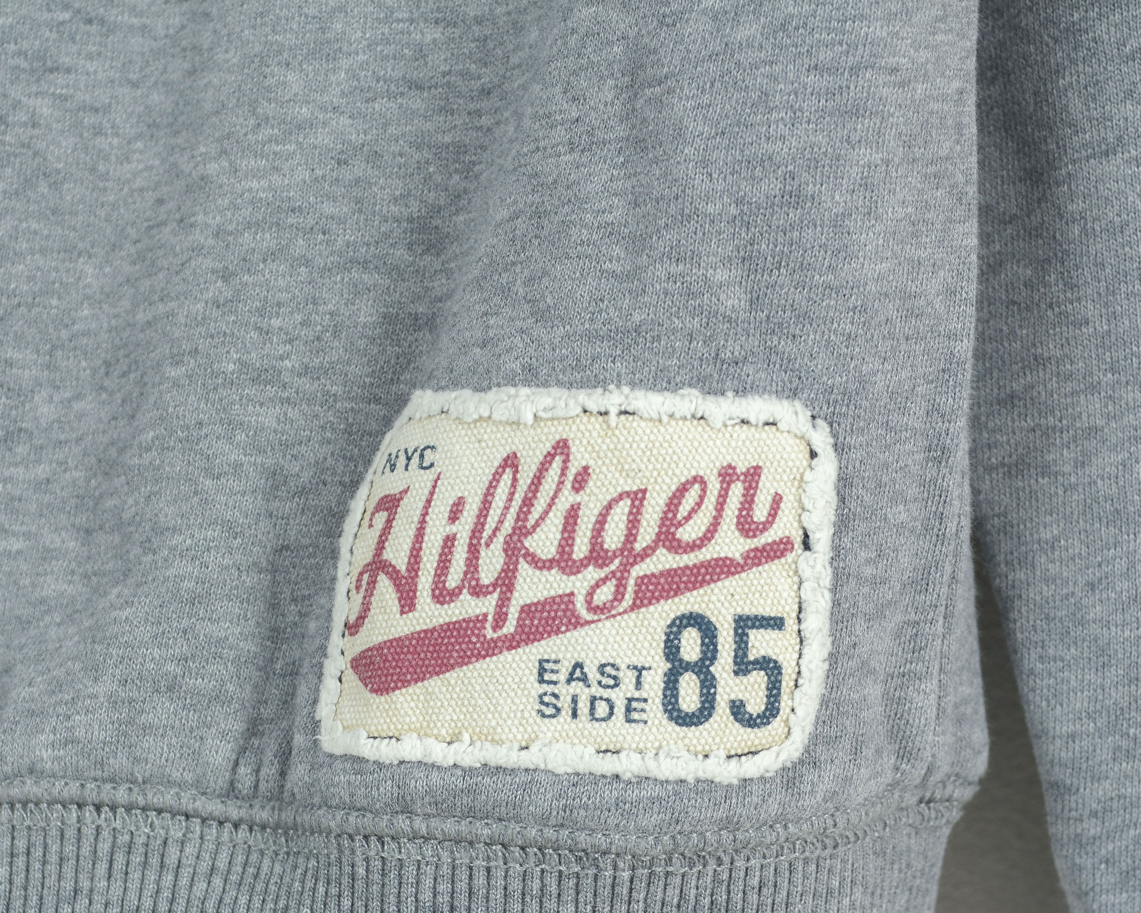 Tommy Hilfiger Men's Hooded Sweatshirt S Jumper Jacket Grey Cotton Size US S / EU 44-46 / 1 - 5 Thumbnail