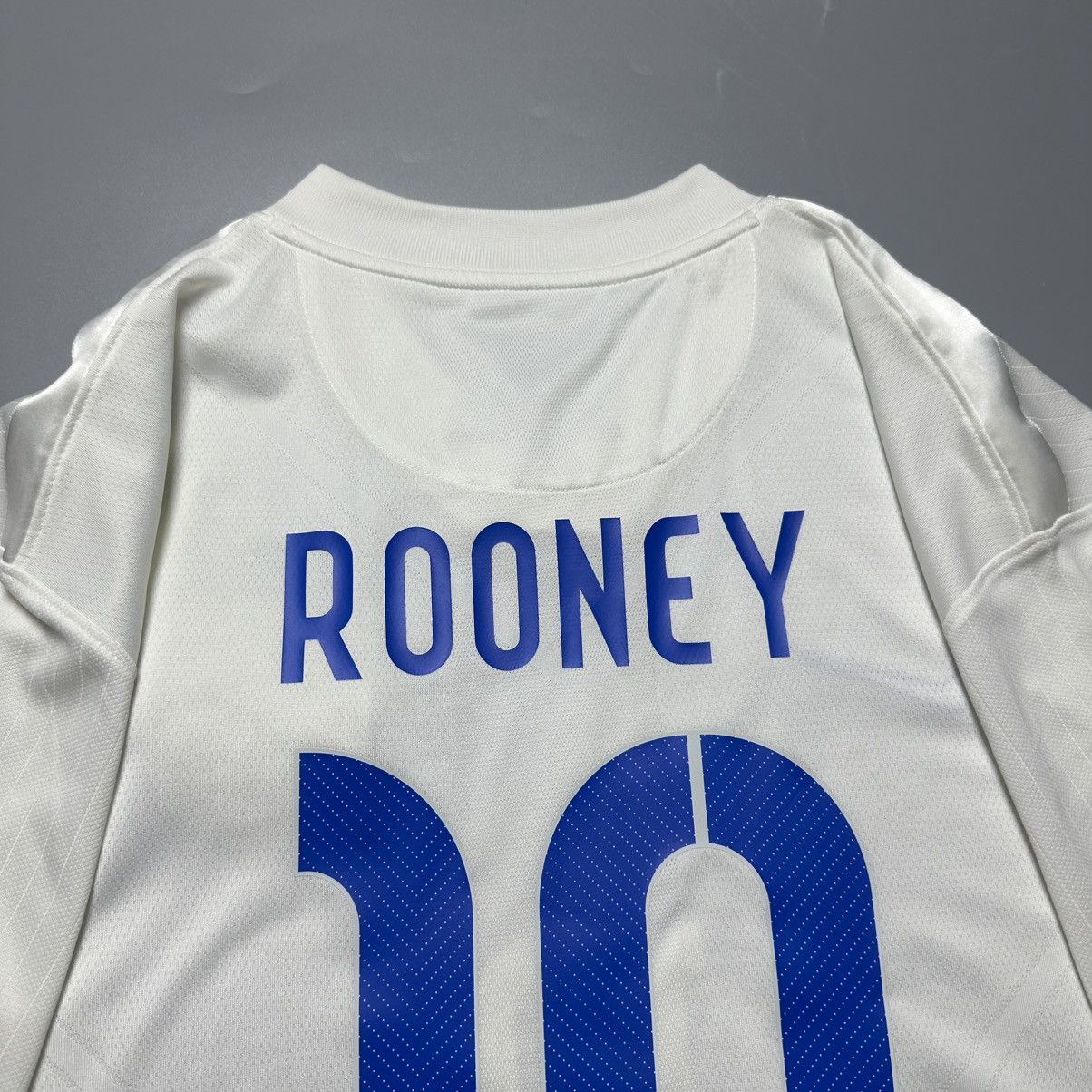 Vintage ENGLAND NIKE 2014 WORLD CUP FOOTBALL HOME JERSEY #10 ROONEY Size US XXL / EU 58 / 5 - 12 Thumbnail