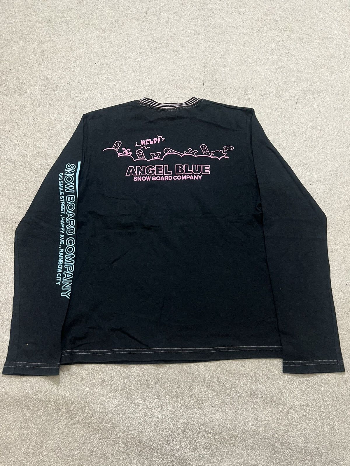 Number (N)ine 2000s Angel Blue Cdg Y's Poem Cute Taped Tee y2k Lgb Ifsix Size US S / EU 44-46 / 1 - 2 Thumbnail