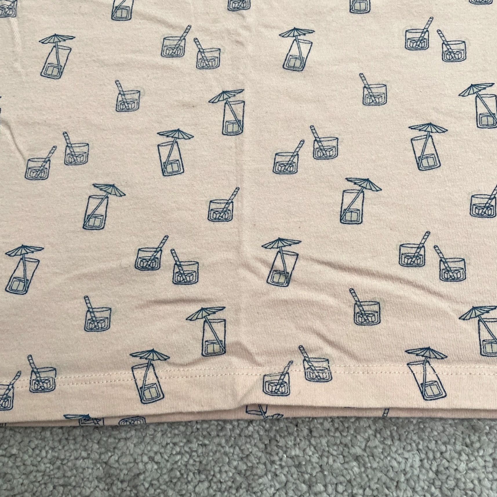Vintage Goodfellow Graphic Cocktail T-Shirt Mens Large Pink All Over Print Cotton Casual Size US L / EU 52-54 / 3 - 3 Thumbnail