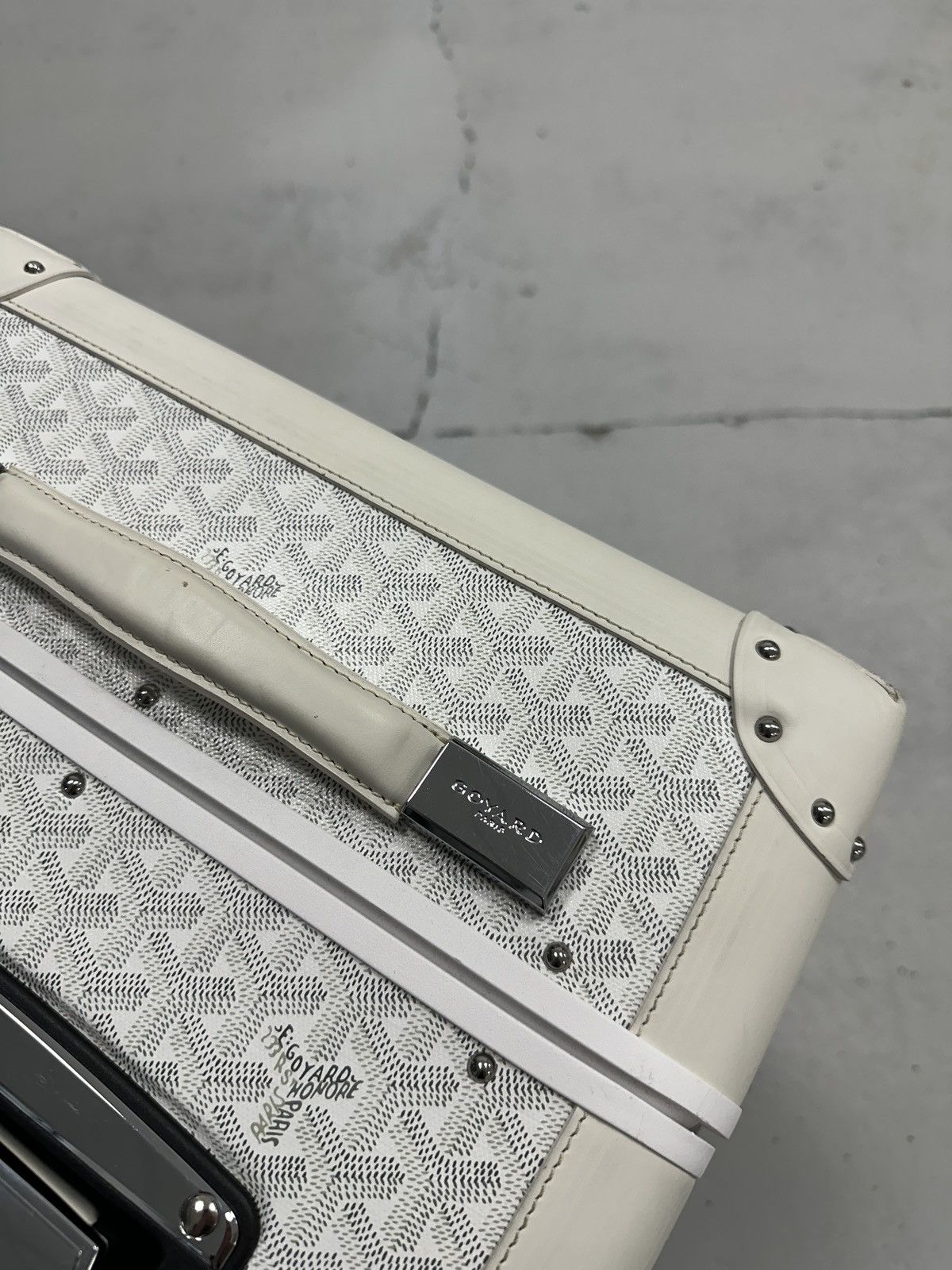 Goyard Goyard Bourget PM Trolley Suitcase White 23L Size ONE SIZE - 6 Thumbnail