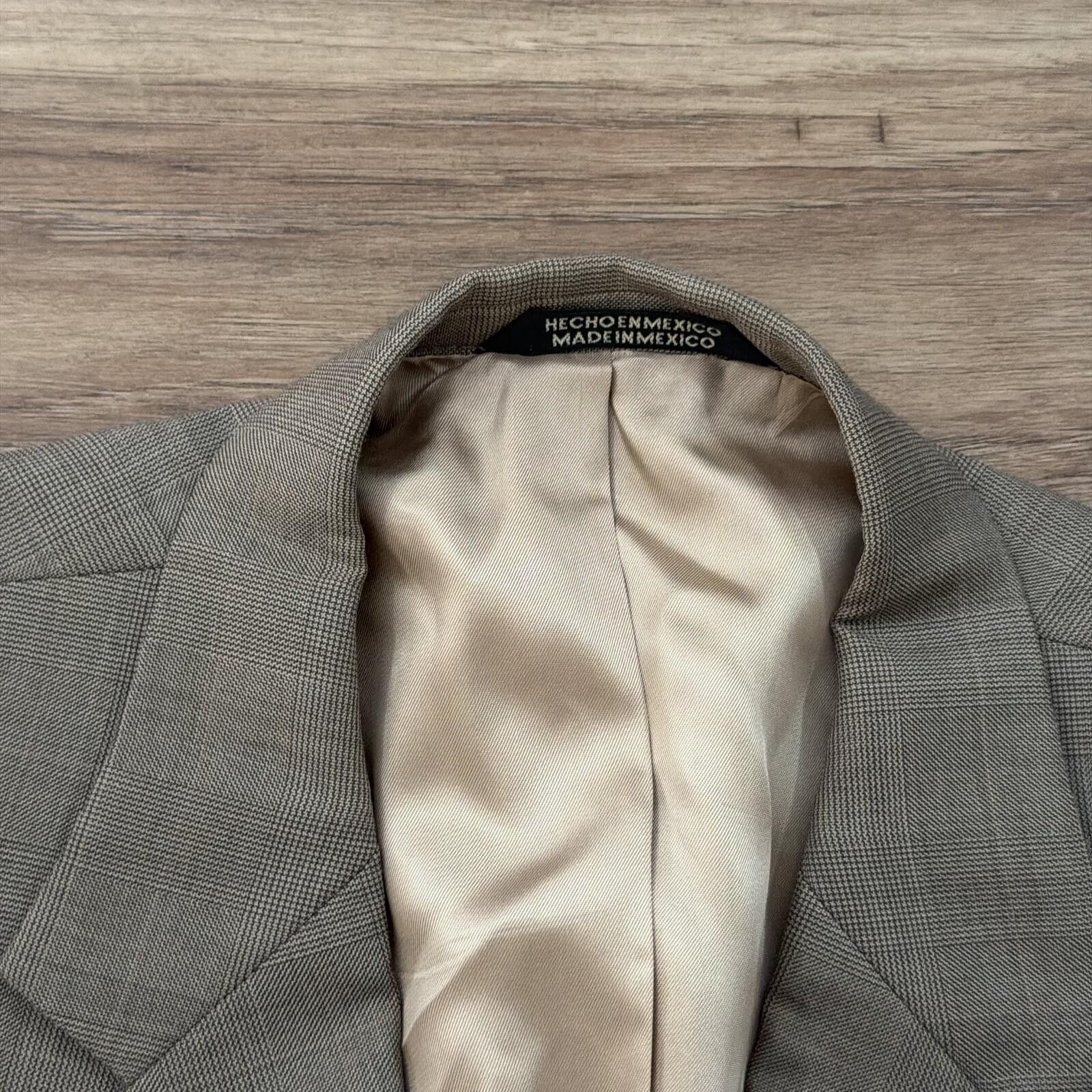 Stafford Vintage Stafford Woolmark Suit Wool Jacket Blazer 46 Short Size 46S - 6 Thumbnail