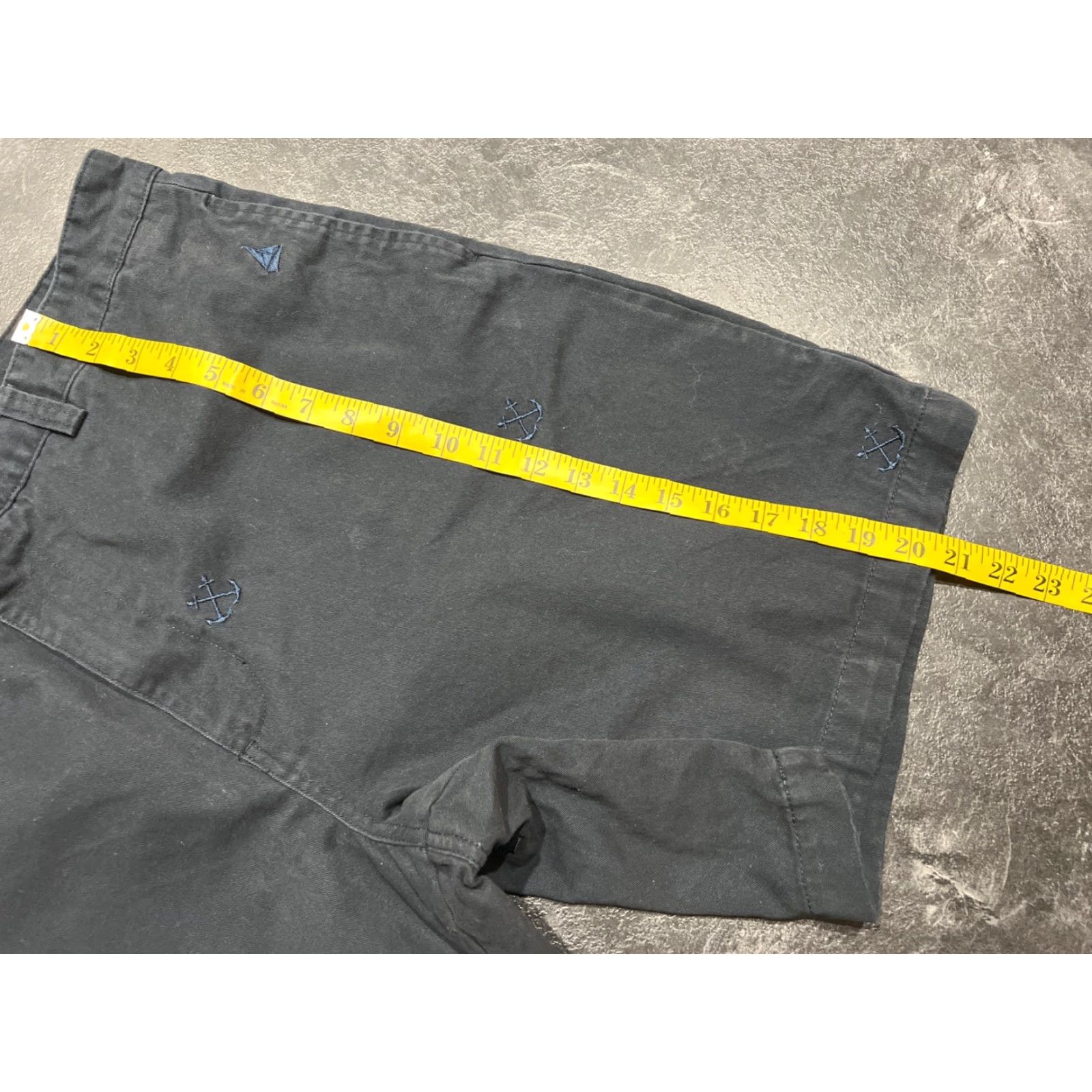 Chaps VINTAGE Chaps Mens Chino Shorts Sailboat Anchors Navy Blue Size 40 Cotton Stretch Size US 40 / EU 56 - 6 Thumbnail