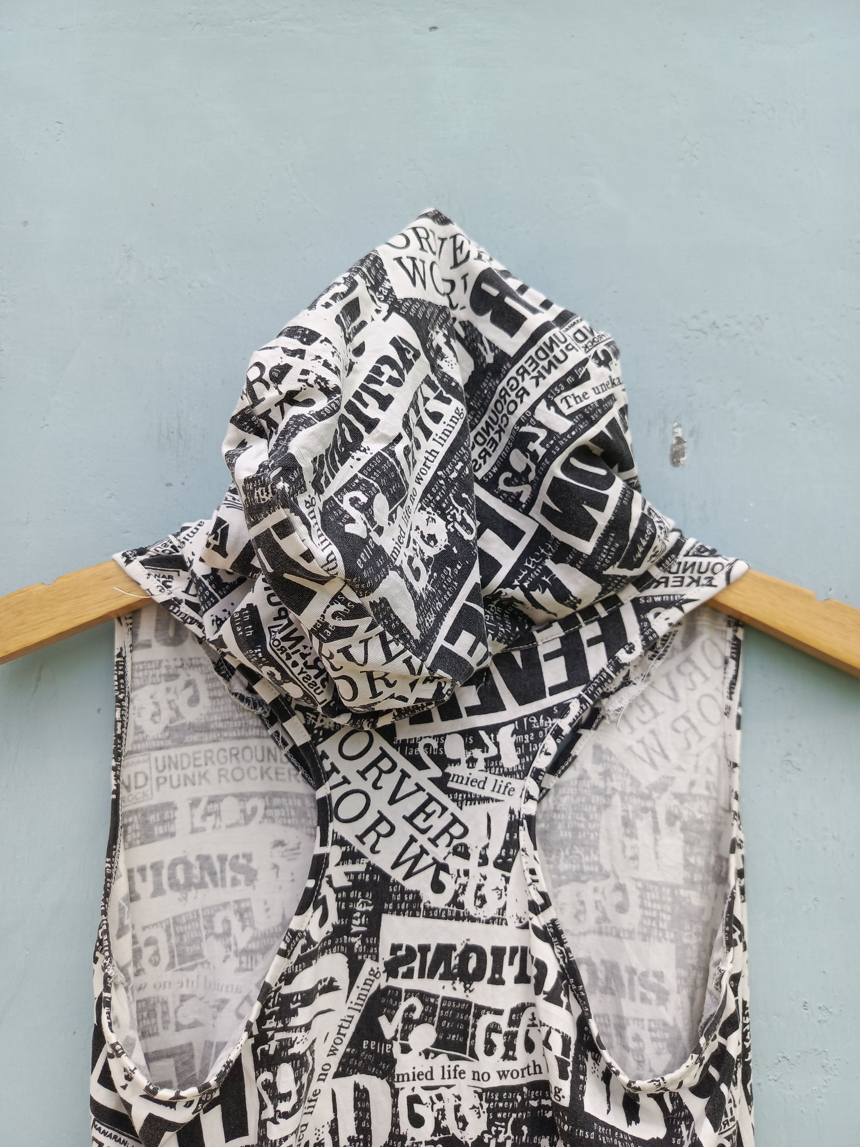 Japanese Brand L.A underground punk rockers sleeveless hoodie Size M / US 6-8 / IT 42-44 - 9 Thumbnail