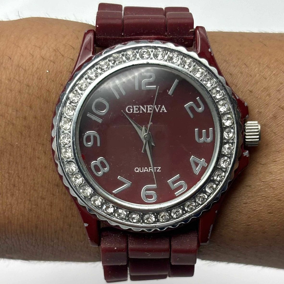 Other Burgundy & Silver Men's Watch Size ONE SIZE - 2 Thumbnail