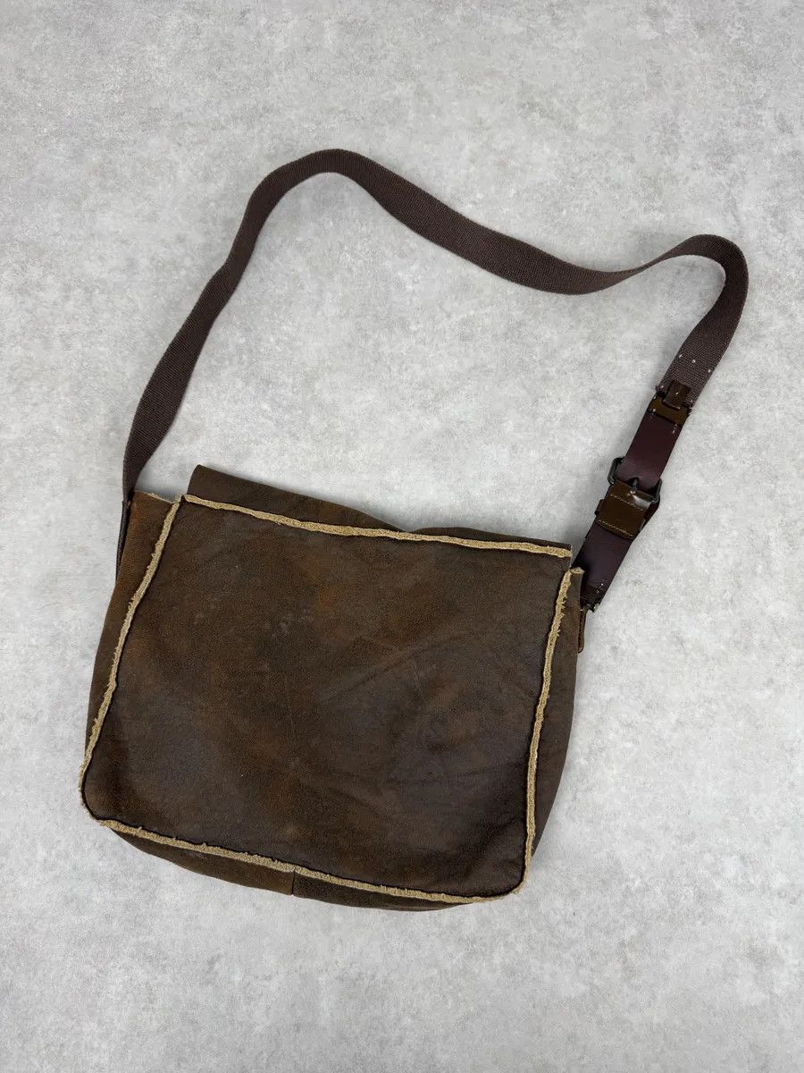 Dolce & Gabbana 2000s Dolce & Gabbana Brown Shearling Leather Shoulder Bag Size ONE SIZE - 4 Thumbnail