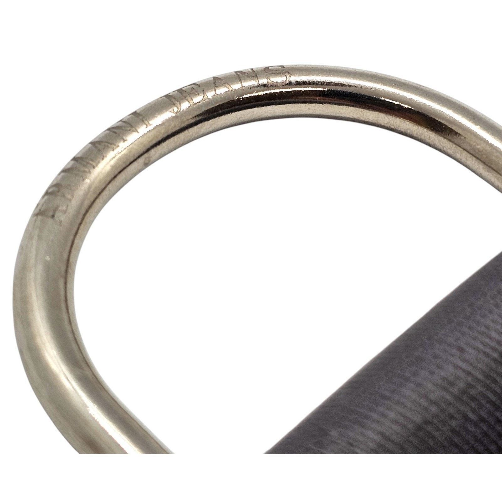 Armani Collezioni Fabric with Metal Double Ring Buckle Gray Belt - New Size ONE SIZE - 3 Thumbnail