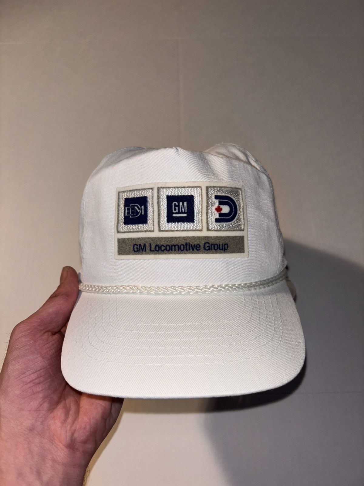 NASCAR Vtg GM General Motors Locomotive 90’s Trucker Snap Back Hat Size ONE SIZE - 1 Thumbnail