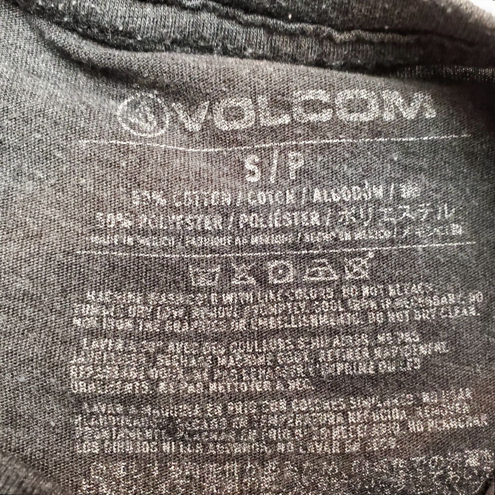 Volcom Volcom Shirt Men S Charcoal Gray Crewneck Cotton Blend Casual Surf Skate TEE Size US S / EU 44-46 / 1 - 3 Thumbnail