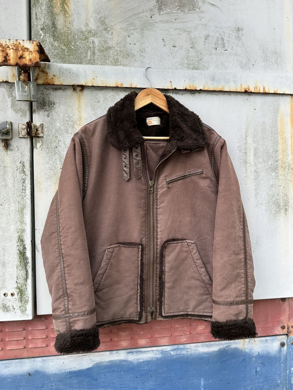 Edwin 👹Vintage Edwin Fleece Lined Brown Detroit Jacket Size US M / EU 48-50 / 2 - 3 Thumbnail