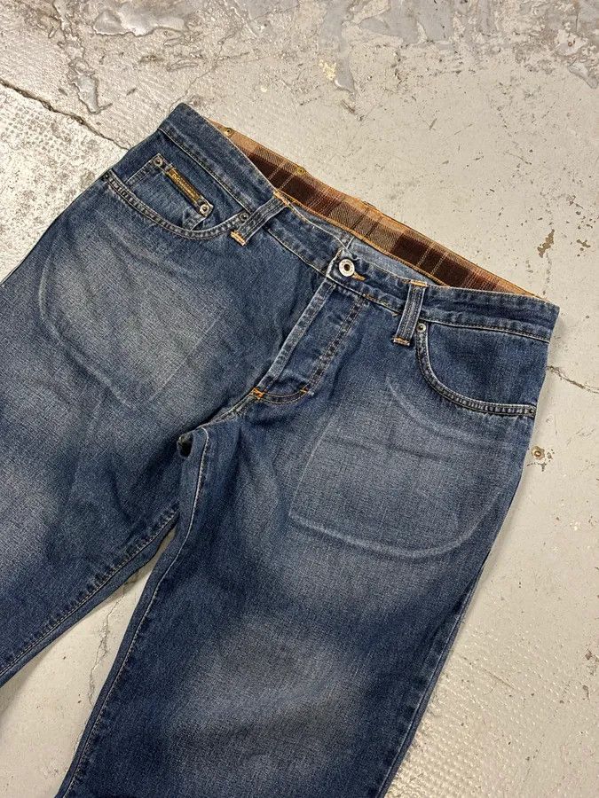 Dolce & Gabbana AW2003 Dolce & Gabbana Blue Denim Logo Patch Jeans Size US 33 - 5 Thumbnail