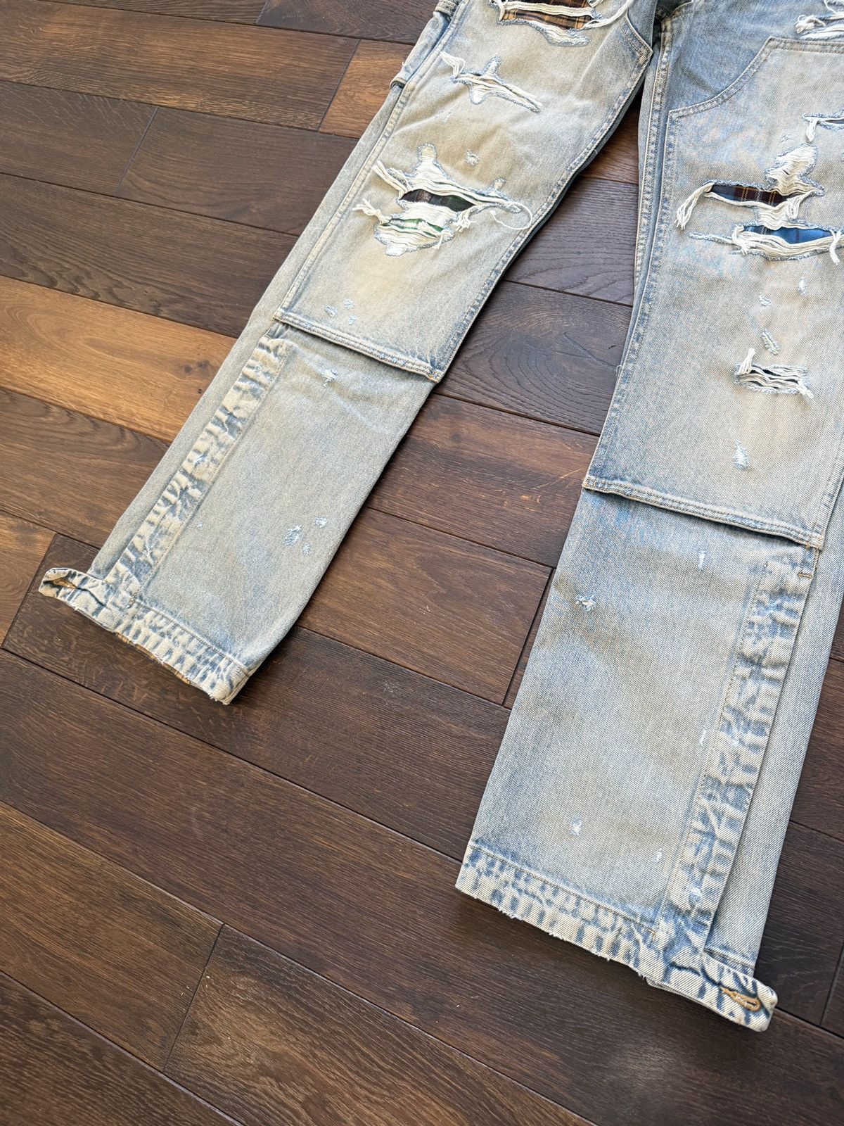 Amiri Amiri Plaid Carpenter Denim Jeans Size US 32 / EU 48 - 3 Thumbnail