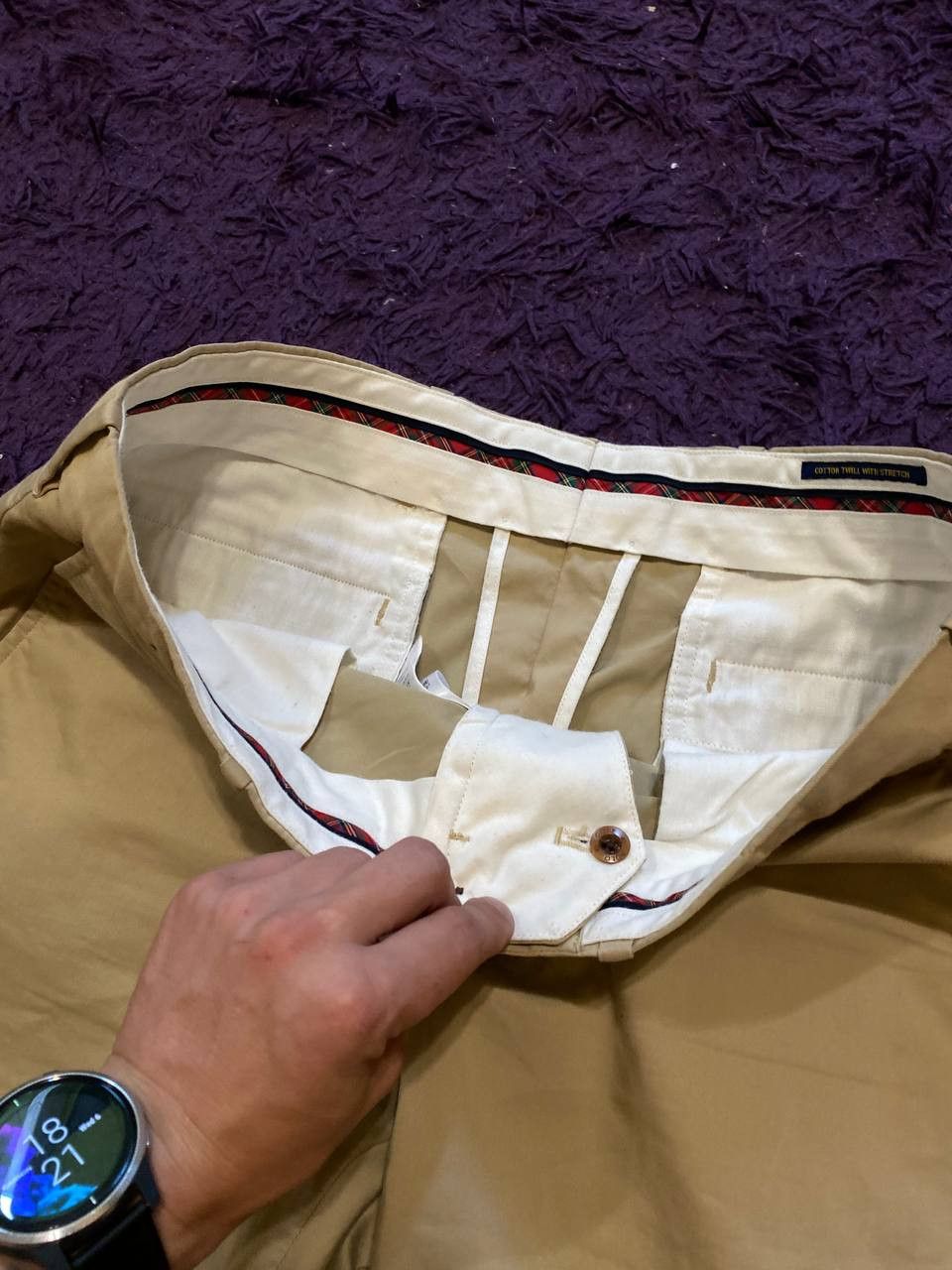 Polo Ralph Lauren Casual Pants beige Polo Ralph Lauren Y2K Vintage Size US 34 / EU 50 - 6 Thumbnail