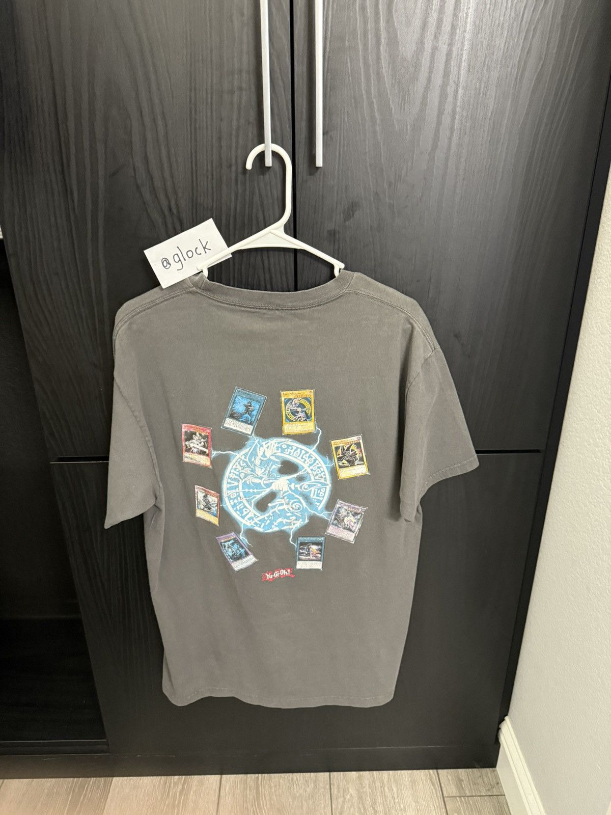 Japanese Brand Yu-Gi-Oh Drought Dark Magician Grey Tee Size Large Size US L / EU 52-54 / 3 - 12 Thumbnail