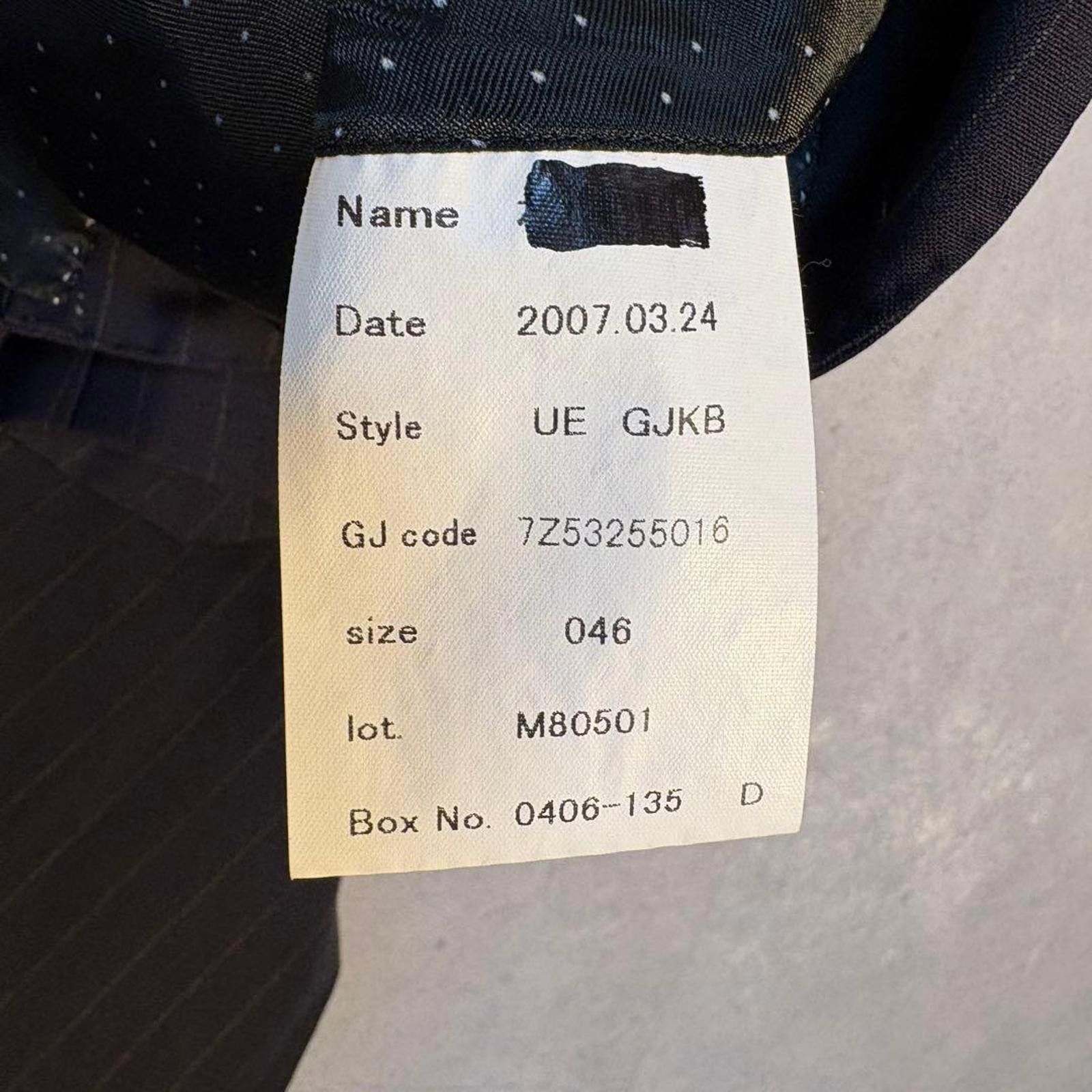 Givenchy Givenchy - Men's Black Pinstripe Suit Jacket and Trousers Size 38R - 8 Thumbnail