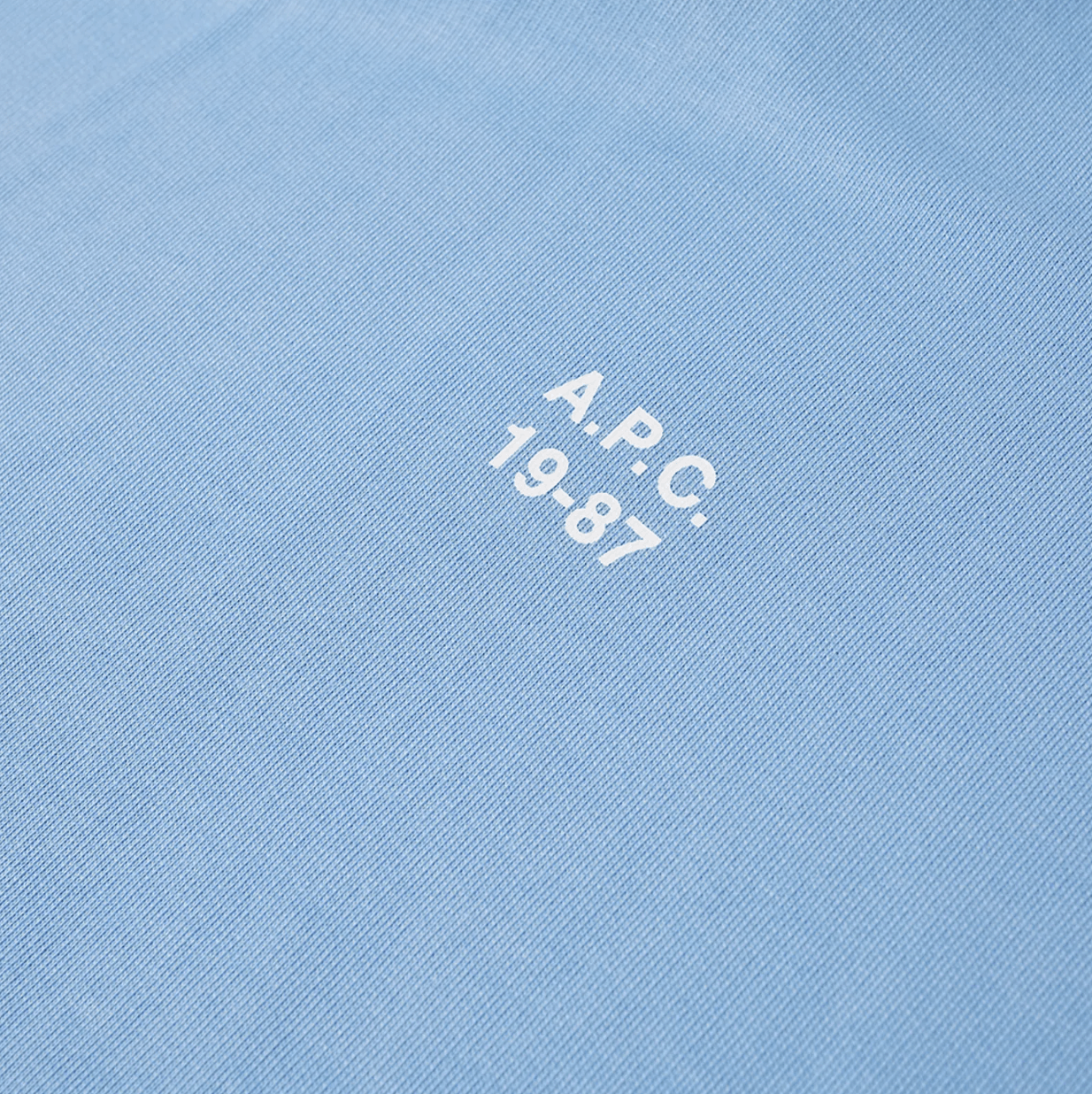 A.P.C. APC Logo Hoodie in Light Blue Size US M / EU 48-50 / 2 - 2 Thumbnail