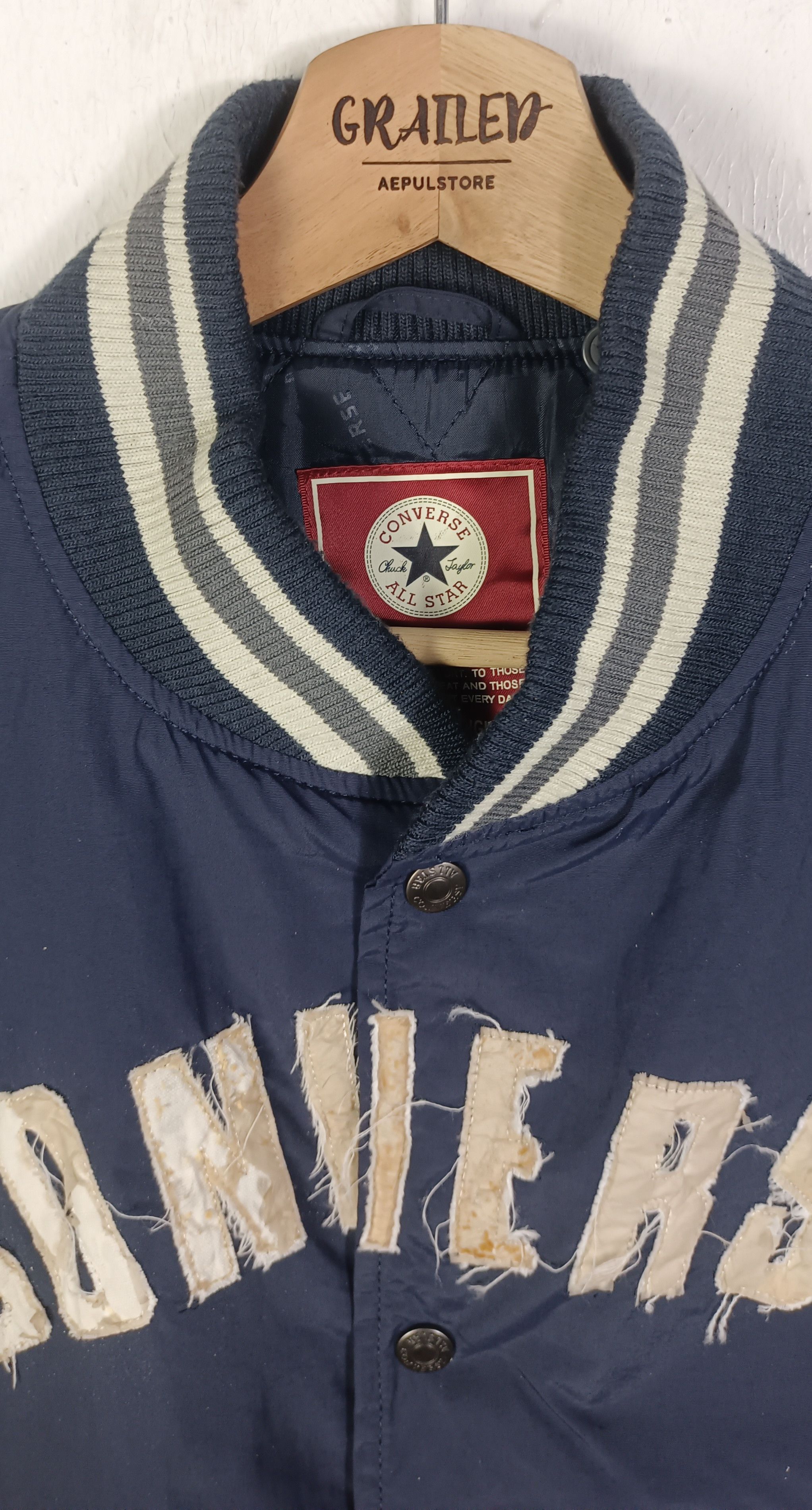 Converse × Japanese Brand × Vintage Vintage🔥 Converse All Star Jack Taylor Varsity Jacket Size US M / EU 48-50 / 2 - 14 Thumbnail