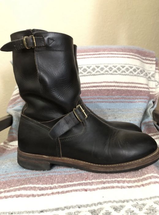 Ralph Lauren RrL Black Engineer boots | Grailed