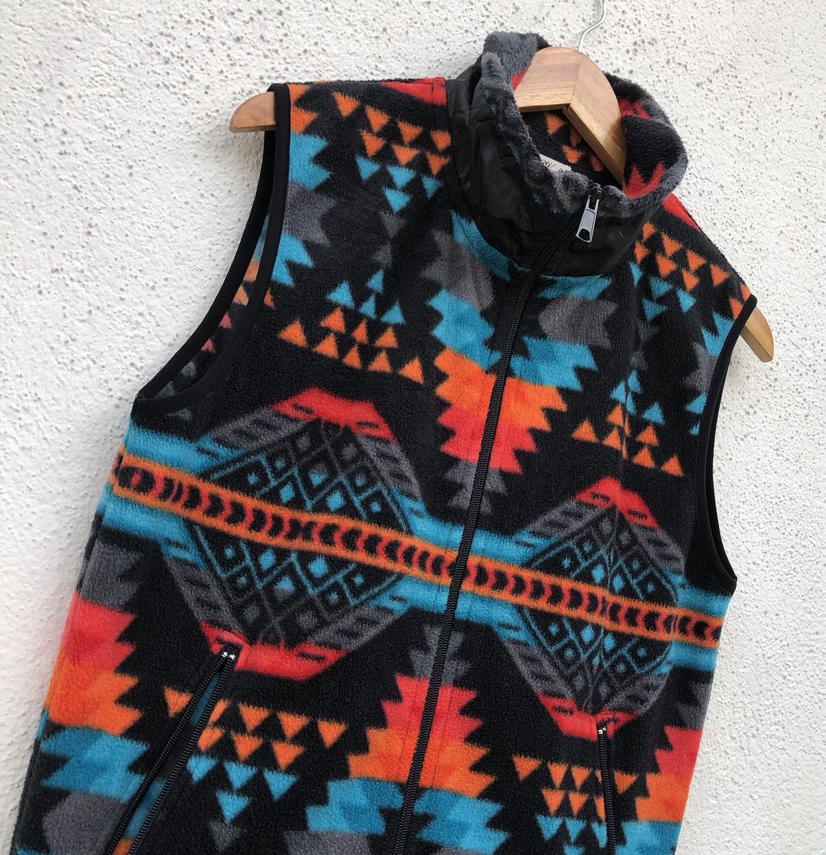 Global Work Global Work Aztec Colourful Navajo Fleece Vest Jacket Size US M / EU 48-50 / 2 - 2 Thumbnail